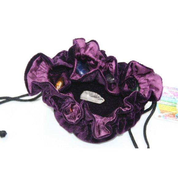 Set of 7 Chakra Stone Palm Stone with Pouch | Seven Chakra Stone Set | Chakra Se - Picture 12 of 15